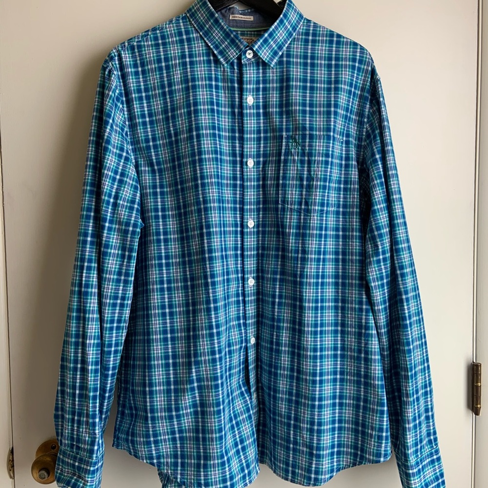 Men’s Original Penguin heritage slim plaid shirt